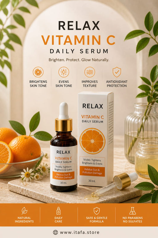 Relax Vitamin C Daily Serum - 30ml | Visibly Brightens, Evens Skin Tone